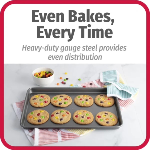 Goodcook Nonstick Steel 3-Piece Cookie Sheet Set Baking Sheets: Home & Kitchen - Image 3