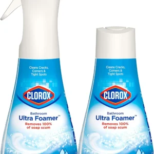 Clorox Bathroom Ultra Foamer, Household Essentials, Fresh Clean, 1 Spray and 1 Refill, 16 Fl Oz Each (Package May Vary) Health & Household